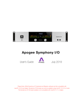 Apogee Symphony I/O User manual