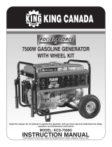 King Canada KCG-7500G User manual