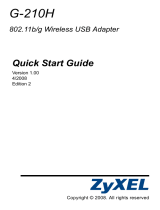 ZyXEL G-210H User manual