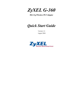 ZyXEL Communications G-360 Quick start guide