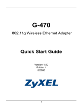 ZyXEL G-470 User manual
