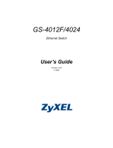 ZyXEL GS-4012F/4024 User manual