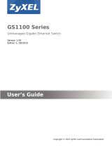 ZyXEL Communications GS1100-24E User manual