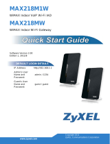 ZyXEL MAX218M1W Quick start guide