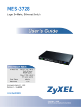 ZyXEL MES-3728 User guide