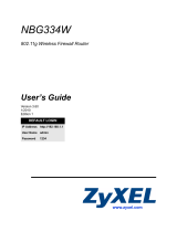 ZyXEL NBG334W Owner's manual