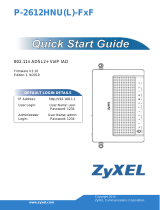 ZyXEL P-2612HNUL-F1F Quick start guide