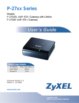 ZyXEL P-2701RL User guide
