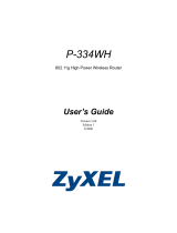 ZyXEL P-334WH User guide