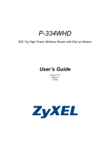 ZyXEL P-334WHD User guide