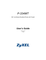 ZyXEL P-334WT User guide