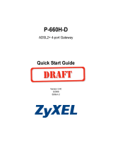 ZyXEL P-660H-D3 User manual