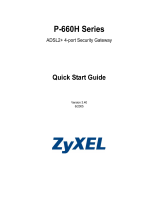 ZyXEL P-660H-T1 Quick start guide