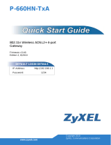 ZyXEL P-660HN-T1A Quick start guide