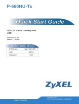 ZyXEL P-660HU-T3 Quick start guide