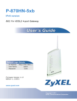 ZyXEL Communications P-870HN-51b User manual