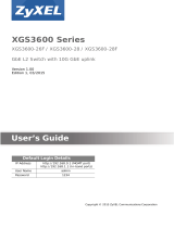 ZyXEL XGS3600-26F User guide