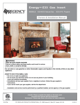 Regency Fireplace Products E33 Owner's manual