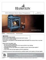 Regency Fireplace Products H15 Owner's manual