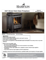 Regency Fireplace Products H27 Owner's manual