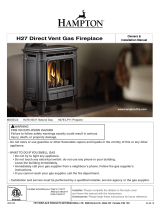 Regency Fireplace Products H27 Owner's manual