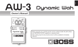 Boss AW-3 Owner's manual