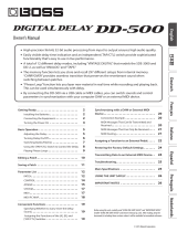 Boss DD-500 Owner's manual