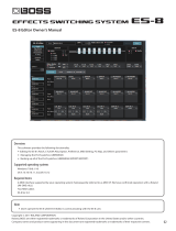 Boss ES-8 Owner's manual