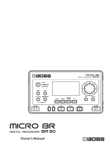 Boss MICRO BR BR-80 Owner's manual