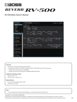 Boss RV-500 Owner's manual