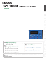 Boss SY-1000 Owner's manual