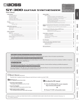 Boss SY-300 Owner's manual