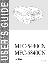 Brother MFC-5840CN User manual