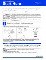 Brother MFC-J245 Quick setup guide