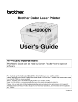 Brother HL-4200CN Owner's manual