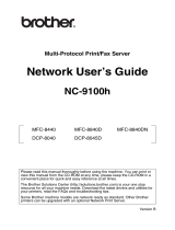 Brother NC-9100H User manual