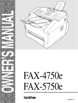 Brother FAX-5750e User manual