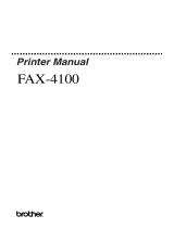 Brother FAX-4100/FAX-4100e User guide