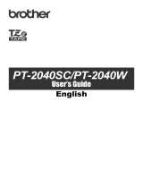 Brother PT-2040 User guide