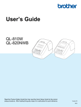 Brother QL-820NWB User guide