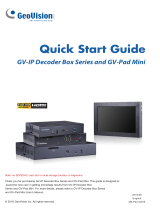 Geovision GV-IP Decoder Box Plus Quick start guide