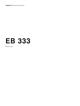 Gaggenau EB 333 Use & Care