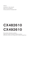 Gaggenau CX 482 610 Installation guide