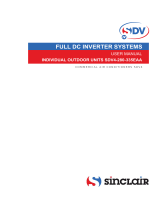 Sinclair SDV4-335EAA User manual