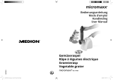 Medion Gemüseraspel Micromaxx MD 14489 Handleiding Groenterasp Micromaxx MD 14489<br> Manual Vegetable Grater Micromaxx MD 14489<br> User manual
