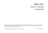 Acura 2012 TSX Sport Wagon Owner's manual