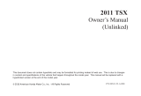 Acura 2011 TSX Sport Wagon Owner's manual