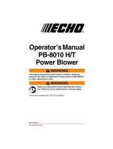 Echo PB-8010T User manual