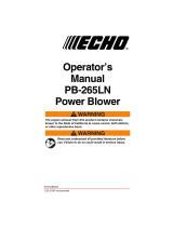 Echo PB-265LN User manual