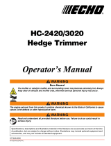 Echo HC-2420 User manual